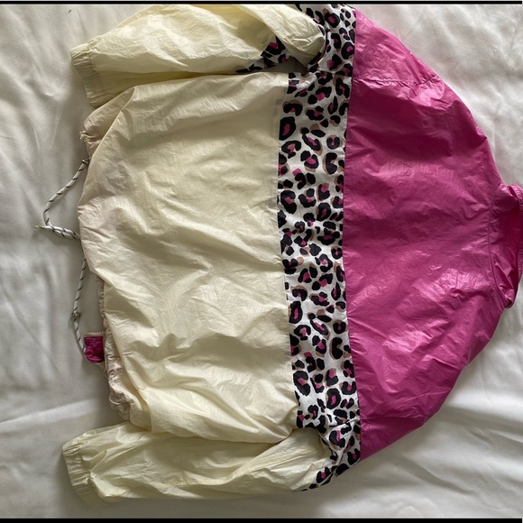 Fashion Nova Pink Leopard Windbreaker - Picture 3 of 3
